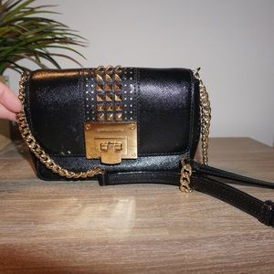 Black mini Michael Korda Crossbody bag